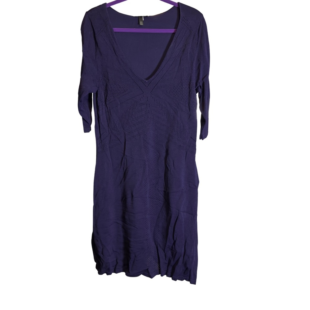 Lane Bryant Purple Long Sleeve Dress (0300)